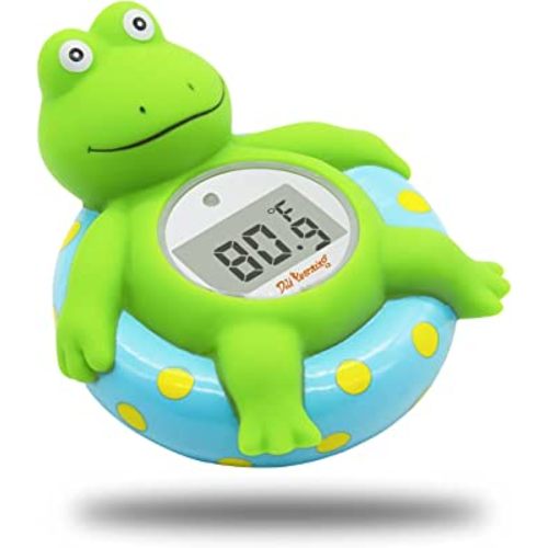 Doli Yearning Baby Bath Thermometer with Room Temperature| Fahrenheit and Celsius|Frog Lovely Shape|Kids' Bathroom Safety Products| Bath Toys…