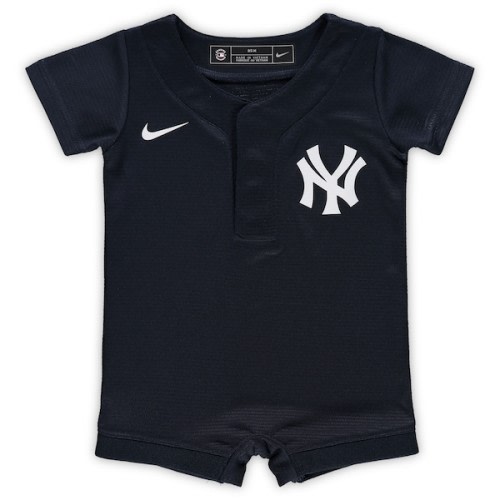 New York Yankees Nike Newborn & Infant Official Jersey Romper - Navy