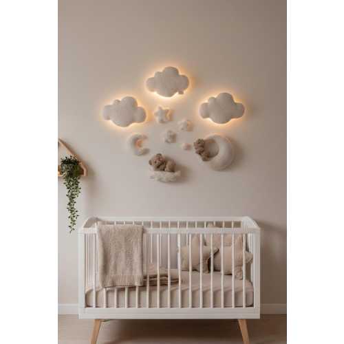 Cloud Wall Night Lights with Remote: Handmade Nursery Decor