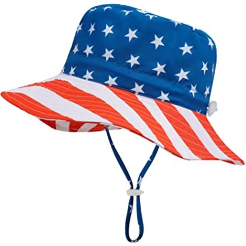 Baby Boy Sun Hat Baby Hats UPF 50+ Toddler Sun Hat Infant Sun Hats Kids Beach Summer Adjustable Bucket Hat