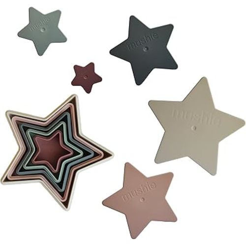 mushie Nesting Stars Toy | Made in Denmark (Original)