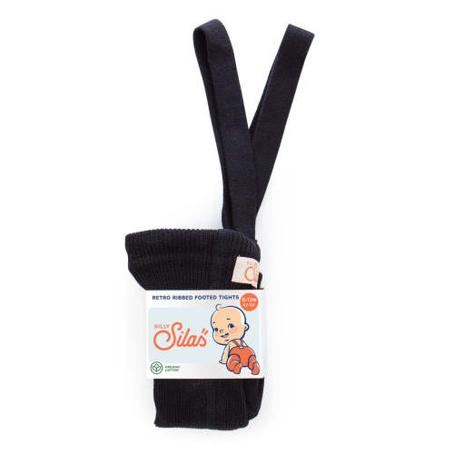 Silly Silas I Footed tights with braces I Classic Black