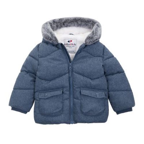Rokka&rolla Infant Boys' Puffer Coat Baby Hooded Winter Jacket-warm Beige, Size 6-9 Months