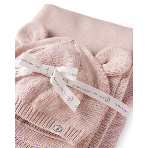 Baby Organic Cotton Sweater Knit Blanket and Cap Gift Set - Little Planet | Carter's