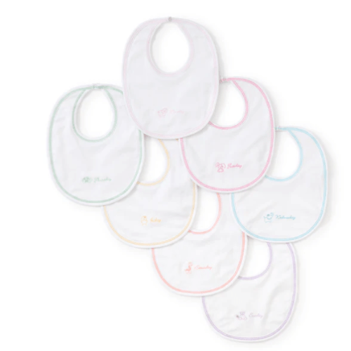 Days of the Week Girls Bib Set