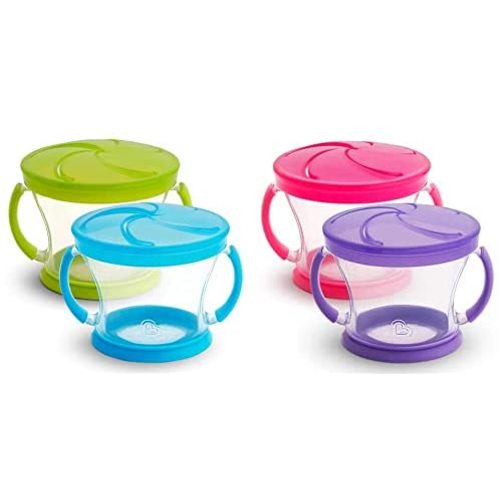 Munchkin Snack Catcher, 4 Pack, Blue/Green/Pink/Purple