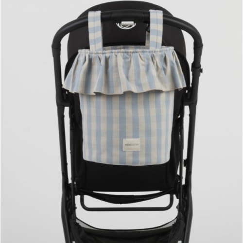 Basket Vichy - Blue + Sand - Minicoton