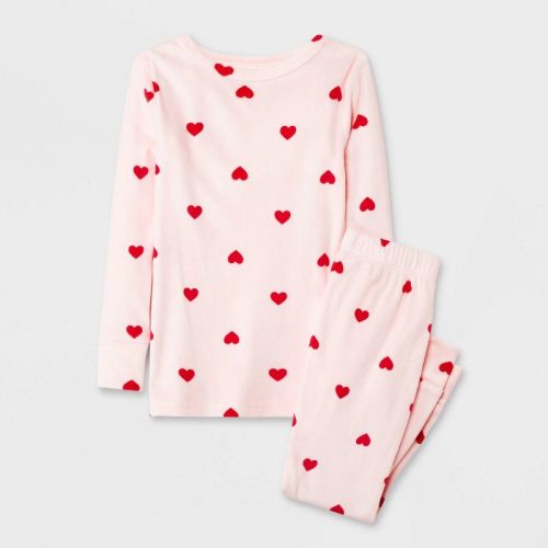 Toddler 2pc Snuggly Soft Pajama Set - Cat & Jack™, Color: Pink, Size: 18M