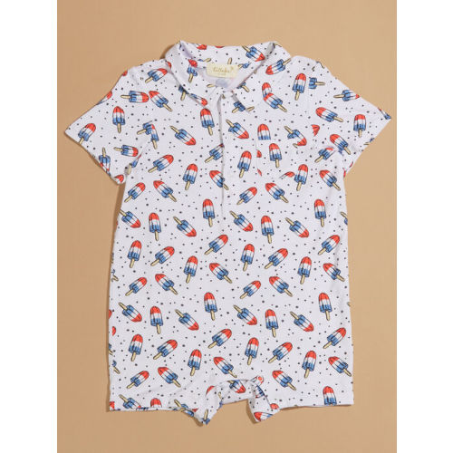 Patriotic Popsicle Polo Jumper in White | Tullabee