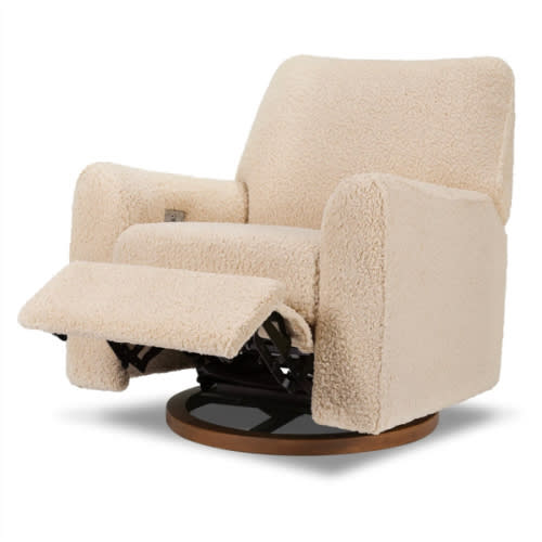Sunday Power Recliner & Swivel Glider in Shearling – Babyletto