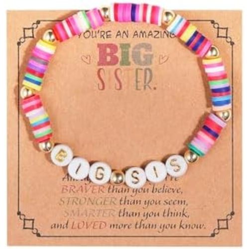 Big Sister Bracelets Big Bro Bracelets for Women Men Birthday Jewelry Gifts Bracelets Sister Jewelry
