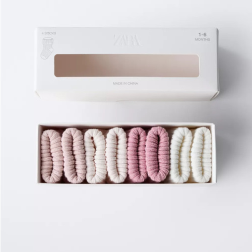 FOUR-PACK OF COLOR SOCKS - Light pink | ZARA United States