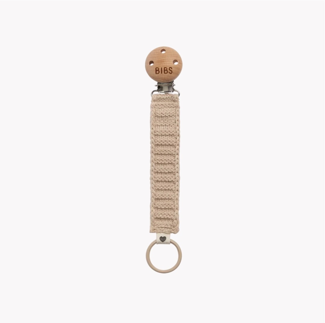 BIBS Knitted Pacifier Clip - Vanilla | Functional & Stylish – Bibsworld store US