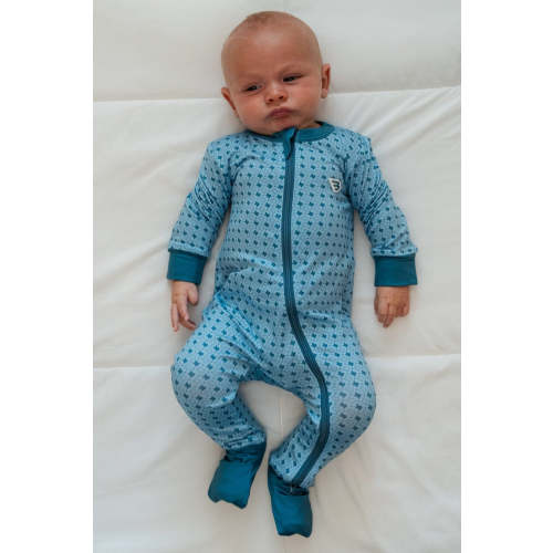 Baby Zip Up - Texas - Light Blue