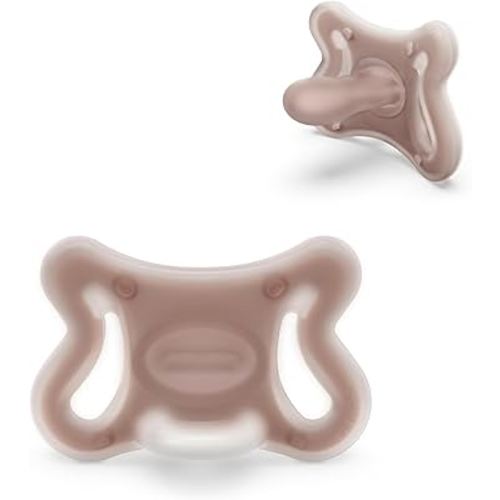 Suavinex Zero Zero Silicone Baby Pacifier w/SX Pro Physiological Pacifier Nipple (-2-2M), Deep