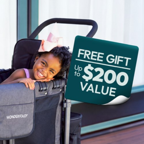 W4 Luxe Pro Quad Stroller Wagon | 4-Seater Kid's Wagon – WONDERFOLD