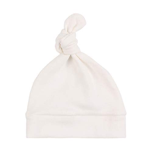 JANGANNSA Newborn Baby Hat Infant Baby Boys Beanie Top Knot Stretchy Hats for Girls 100% Organic Cotton