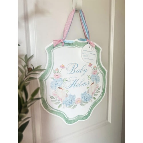 Hospital Door Hanger, Custom Baby Boy or Girl, Personalized Newborn Door Sign, Nursery Décor, Baby Shower Gift, Hospital Room Decoration