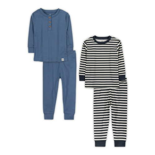 Little Star Organic 4PC Boy Snug Fit Sleepwear Sizes 9M-5T