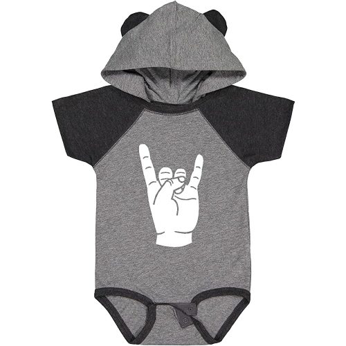 inktastic Rocker Horns Baby Bodysuit