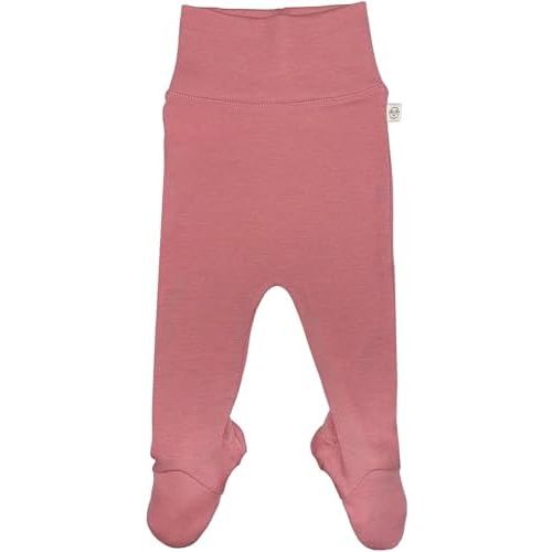 Woolino Baby Footed Romper Pants, 100% Merino Wool Baby Pants, Newborn Pants with Footies for Infant Boy & Girl