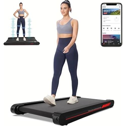 Sperax Walking Vibration Pad with APP, 3 in 1 Under Desk Treadmill, 2.5HP Low Noise Walking Treadmill Pad with Remote Control,Portable Treadmill for Home Office