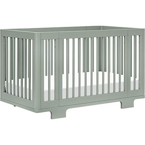 Babyletto Yuzu 8-in-1 Convertible All-Stages® Crib - Conversion Kits for Bassinet, Midi Baby & Full-Size Crib to Toddler Bed, Daybed, and Baby Bed - GREENGUARD Gold Certified - Portable & Adjustable