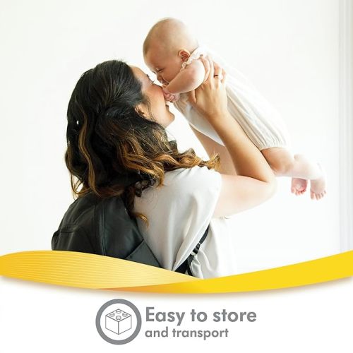 Medela Quick Clean MicroSteam Bags, Sterilizing Bags for Bottles Breast Pump Parts Eliminates 99.9 of Common Bacteria Germs Disinfects Most Breastpump Accessories, Yellow, 12 Pack
