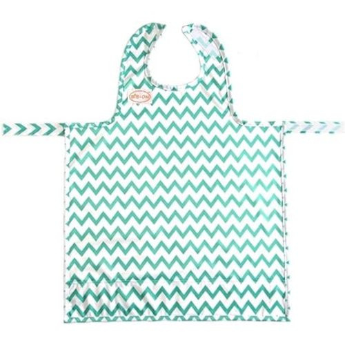 Bib-On, Full-Coverage Bib and Apron Combination for Infant, Baby, Toddler Ages 0-4.