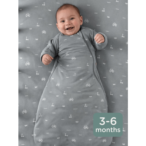 Posie Mauve 1.0 TOG Long Sleeve Transitional Bamboo Viscose Swaddle Sack | günamüna