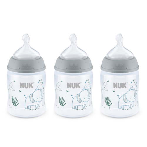 NUK Smooth Flow Anti-Colic Bottle, 5 oz, 3 Pack, 0+ Months, Unisex