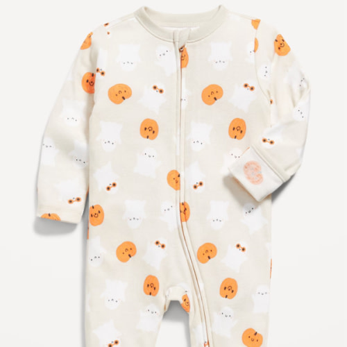 Printed 2-Way-Zip Sleep & Play Footed One-Piece for Baby | Old Navy