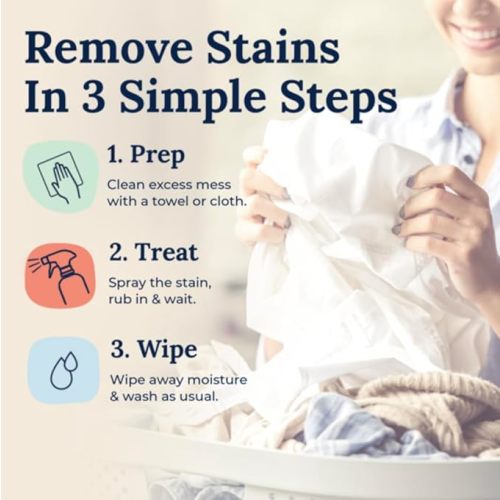 Miss Mouth's Messy Eater Stain Treater Spray - 4oz 2 Pack Stain Remover - Newborn & Baby Essentials - No Dry Cleaning Food, Grease, Coffee Off Laundry, Underwear, Fabric