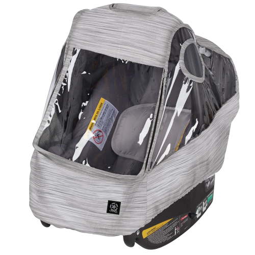 Evenflo Store Weather Shield Baby Car Seat Rain Cover with Ventilated Panels, Gray Melange