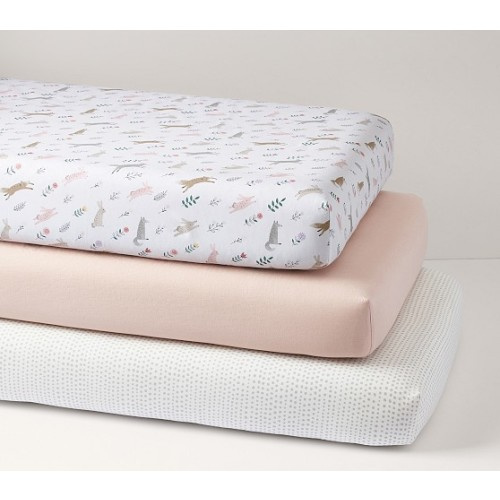 Ramona Crib Fitted Sheets - Set of 3 | Pottery Barn Kids