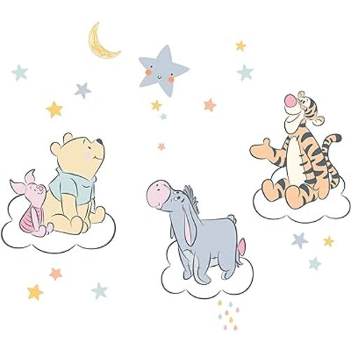 Lambs & Ivy Disney Baby Winnie The Pooh Hugs Piglet/Eeyore/Tigger Wall Decals