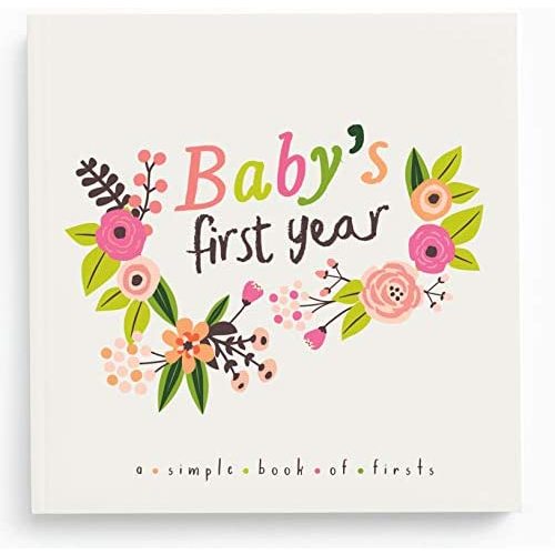 Lucy Darling Little Artist Baby Memory Book - First Year Journal Album To Capture Precious Moments - Milestone Keepsake For Girl - Made In USA