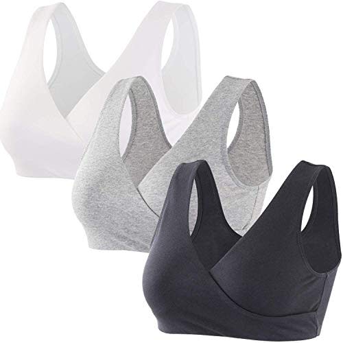ZUMIY Maternity Nursing Bras, Seamless Maternity Bra for Pregnancy & Breastfeeding, Comfortable Wireless Bra Night Sleep Top