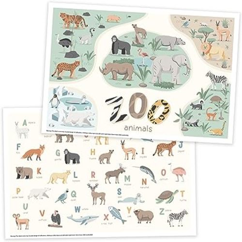 Stylish Disposable Placemats for Babies - 40 Easy to Use Sticky Toddler Placemats Keep Your Dining or Restaurant Table Clean - Entertaining Mats are a Must Have Essential for Eating Out or Travelling