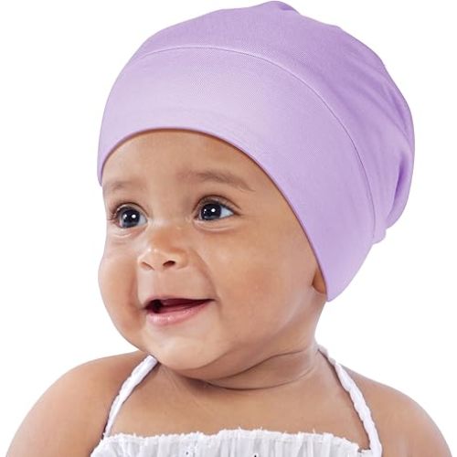 OLESILK Silk Baby Bonnet for 0-6 Months - 100% Mulberry Silk Toddler Hair Bonnet, Adjustable Night Cap for Sleeping