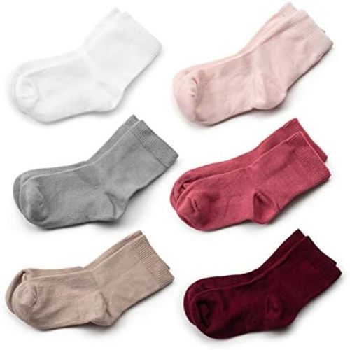 Silky Toes Infant Bamboo Socks Baby Boy Girl Gift Set- 6 Pairs