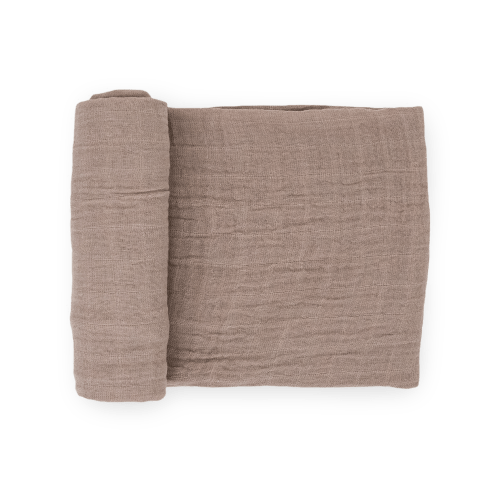 Organic Cotton Muslin Swaddle Blanket - Driftwood