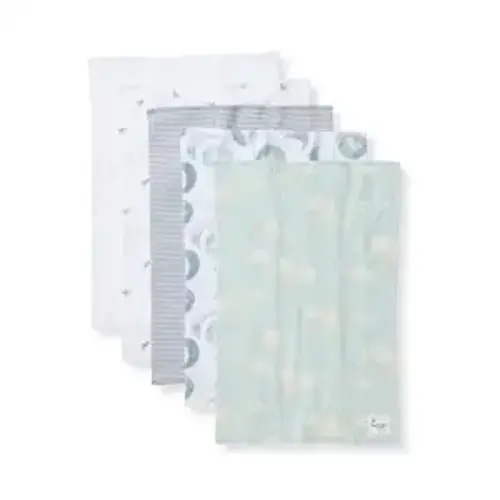 Burt's Bees Baby Burp Cloths, 5-Pack