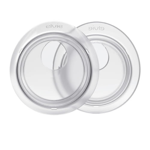 Elvie Catch Milk Collection Shells | Set of Two Discreet Leak-Protection Silicone Cups, Reuse Your Milk| Reusable Breast Shells Collect Up to 1oz | No More Wasted Milk or wasteful Breast Pads