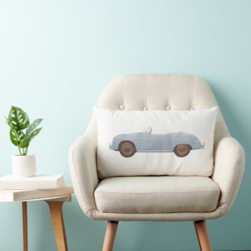 Blue Vintage Car Boys Room Decor Lumbar Pillow | Zazzle