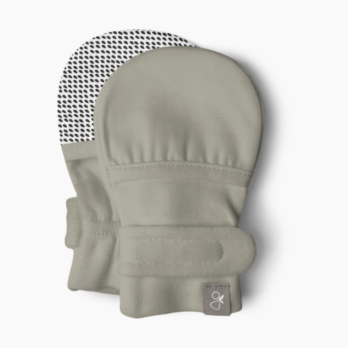 Goumi Kids Organic Cotton Mitts - Moss, 0-3 Months
