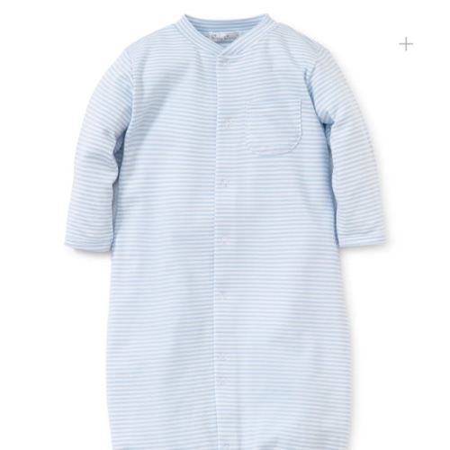 Simple Stripes Blue Convertible Gown