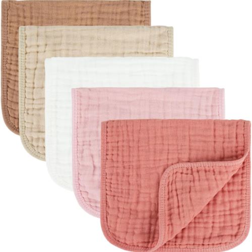 Amazon.com: MIGIOL Muslin Burp Cloths 100% Cotton Baby Burp Cloths Soft, Absorbent 10x20 inches for Girls and Boys Baby Essentials : Baby