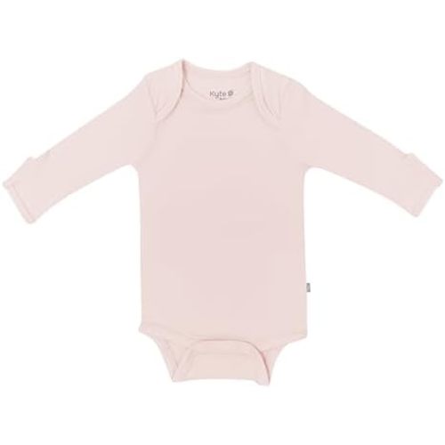 KYTE BABY Soft Bamboo from Rayon Long Sleeve Unisex Bodysuit, 0-24 Months