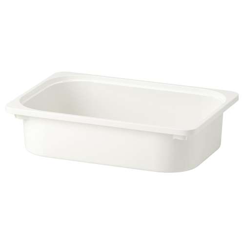TROFAST Storage box - white 16 ½x11 ¾x4 "